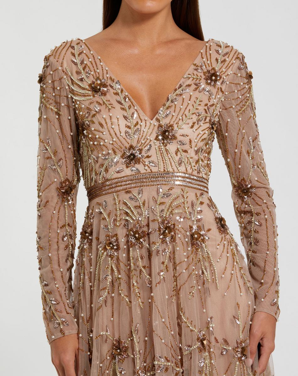 Mac Duggal Evening 6086 - Antique Rose