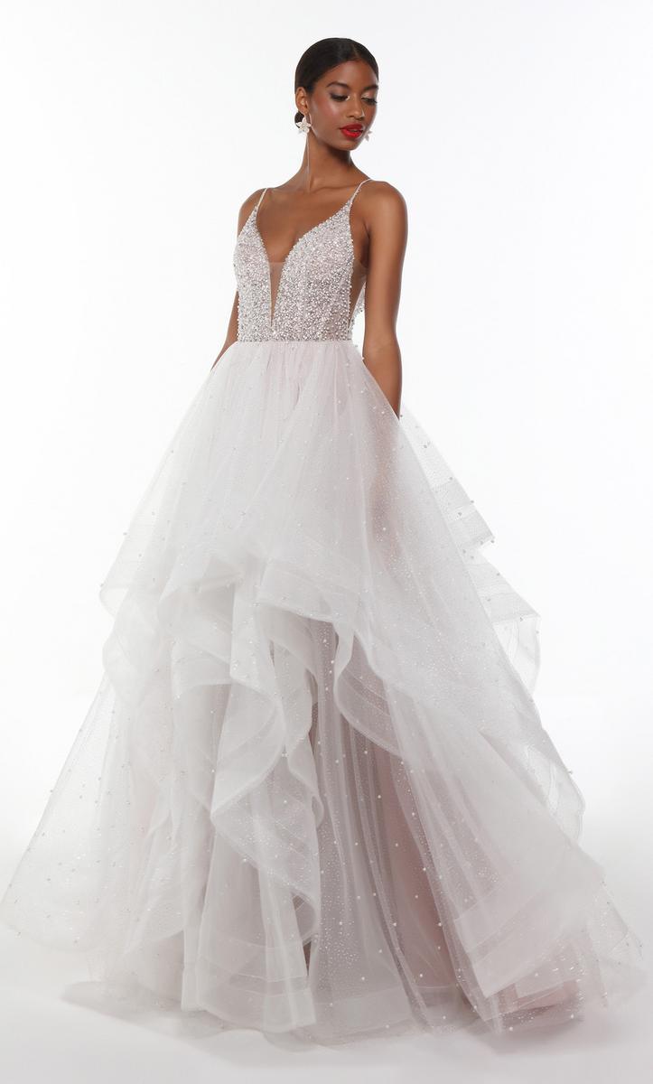 Alyce Prom Dress 61107 - Ivory/Cashmere Rose