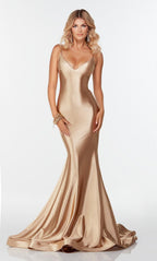 Alyce Prom Dress 61169 - Gold