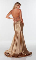 Alyce Prom Dress 61169 - Gold