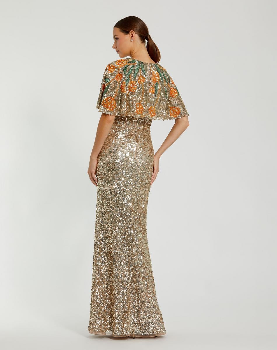 Mac Duggal Evening 6120 - Gold Multi