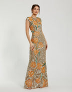 Mac Duggal Evening 6121 - Gold Multi