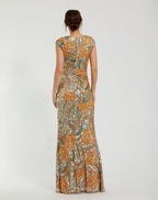 Mac Duggal Evening 6121 - Gold Multi