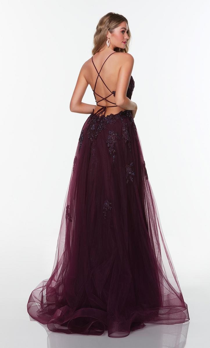 Alyce Prom Dress 61263 - BLACK PLUM