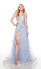 Alyce Prom Dress 61263 - BLUE IRIS
