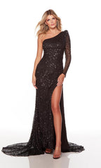 Alyce Prom Dress 61376 - Black