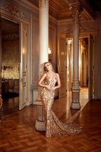 Alyce Prom Dress 61412 - Gold