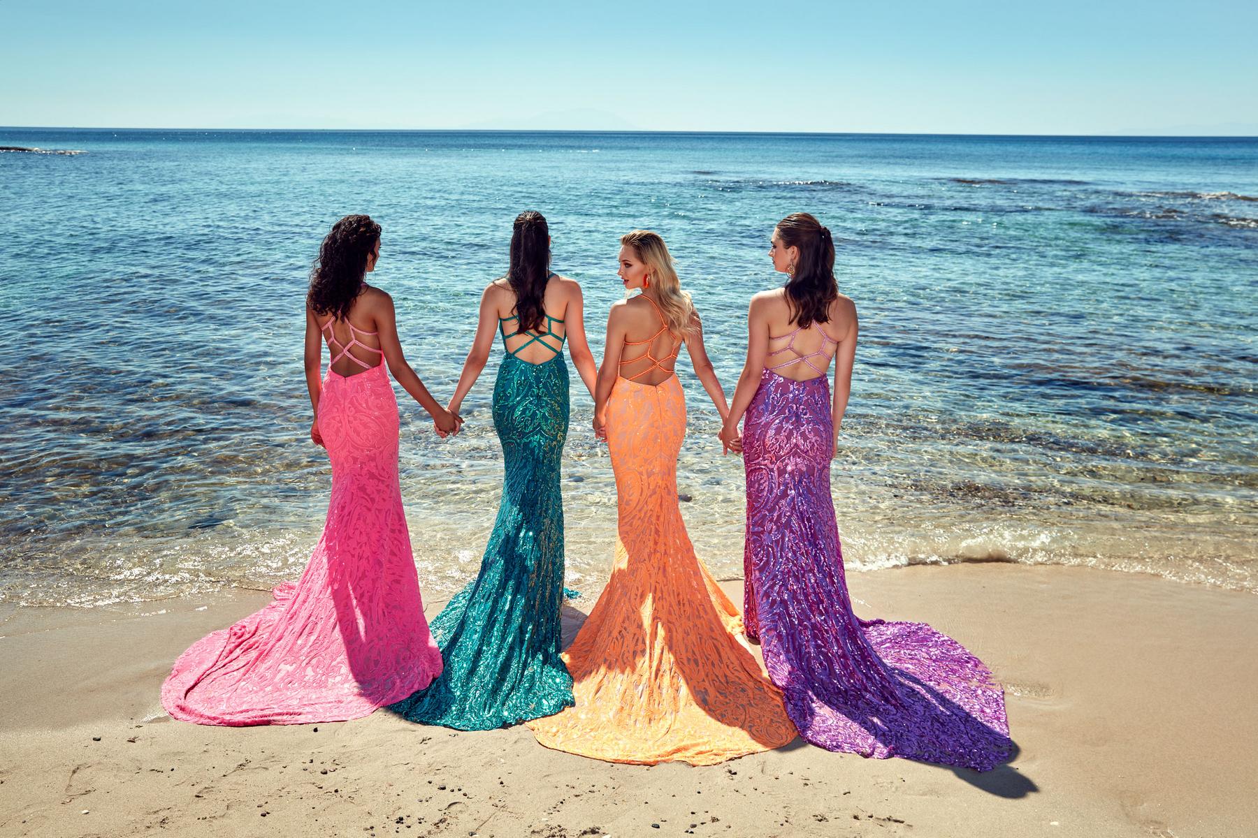 Alyce Prom Dress 61412 - Tangerine