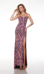 Alyce Paris Prom 61481 - BLACK/BARBIE PINK