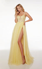 Alyce Prom Dress 61513 - LIGHT YELLOW