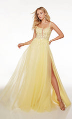 Alyce Prom Dress 61513 - LIGHT YELLOW