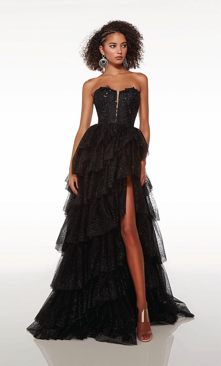 Alyce Prom Dress 61525 - BLACK