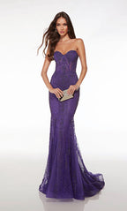 Alyce Prom Dress 61579 - PURPLE
