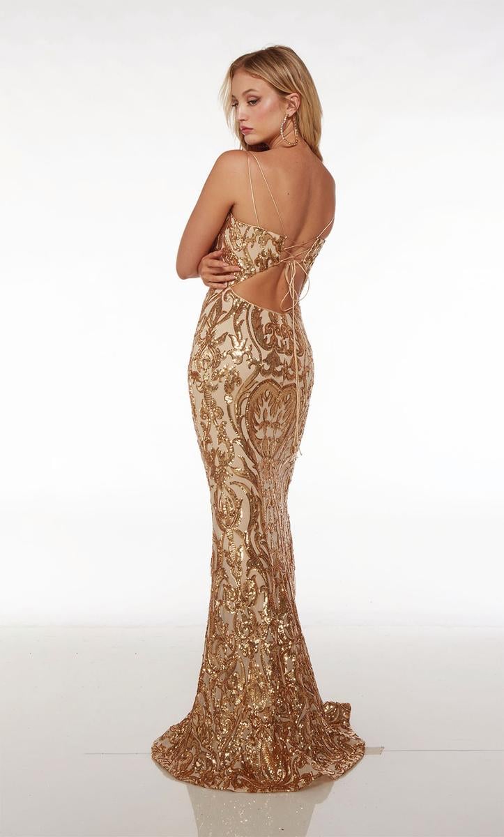 Alyce Prom Dress 61677 - GOLD
