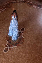 Alyce Prom Dress 61730 - Blue White