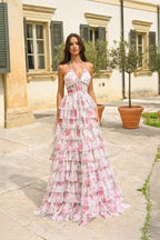 Alyce Prom Dress 61730 - Pink White
