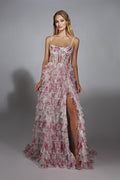 Alyce Prom Dress 61732 - Pink/White