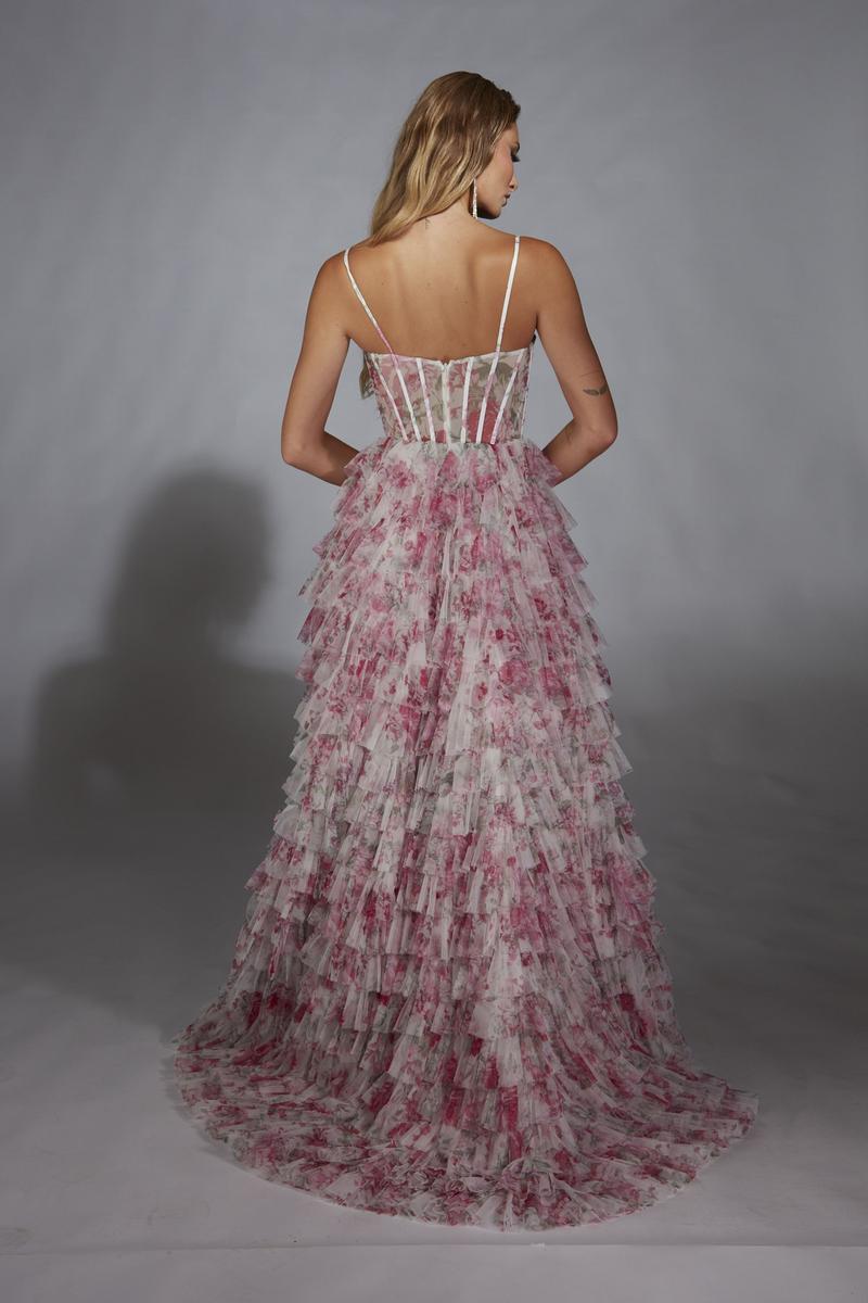 Alyce Prom Dress 61732 - Pink/White