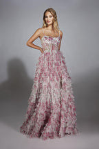 Alyce Prom Dress 61732 - Pink/White