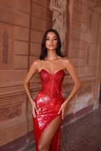 Alyce Prom Dress 61734 - Red
