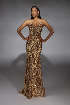 Alyce Prom Dress 61755 - Gold