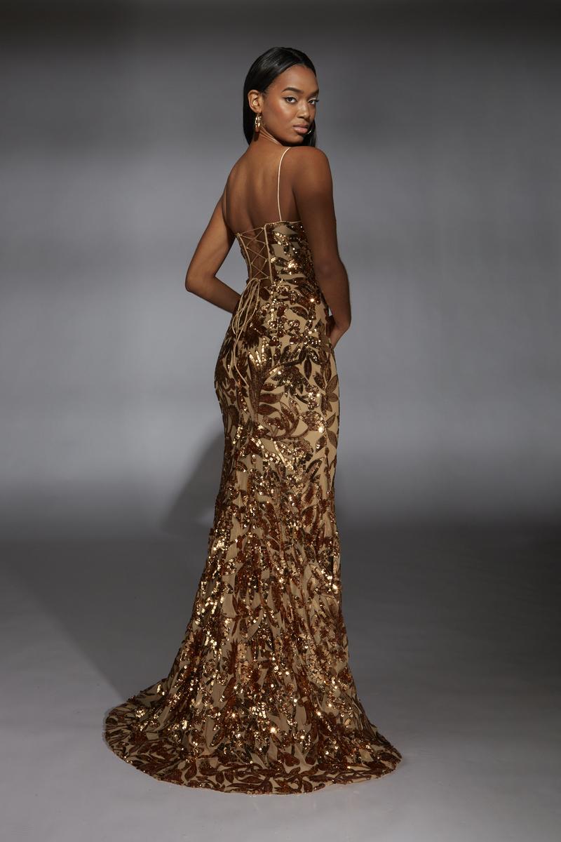 Alyce Prom Dress 61755 - Gold