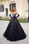 Alyce Prom Dress 61770 - Black/Silver