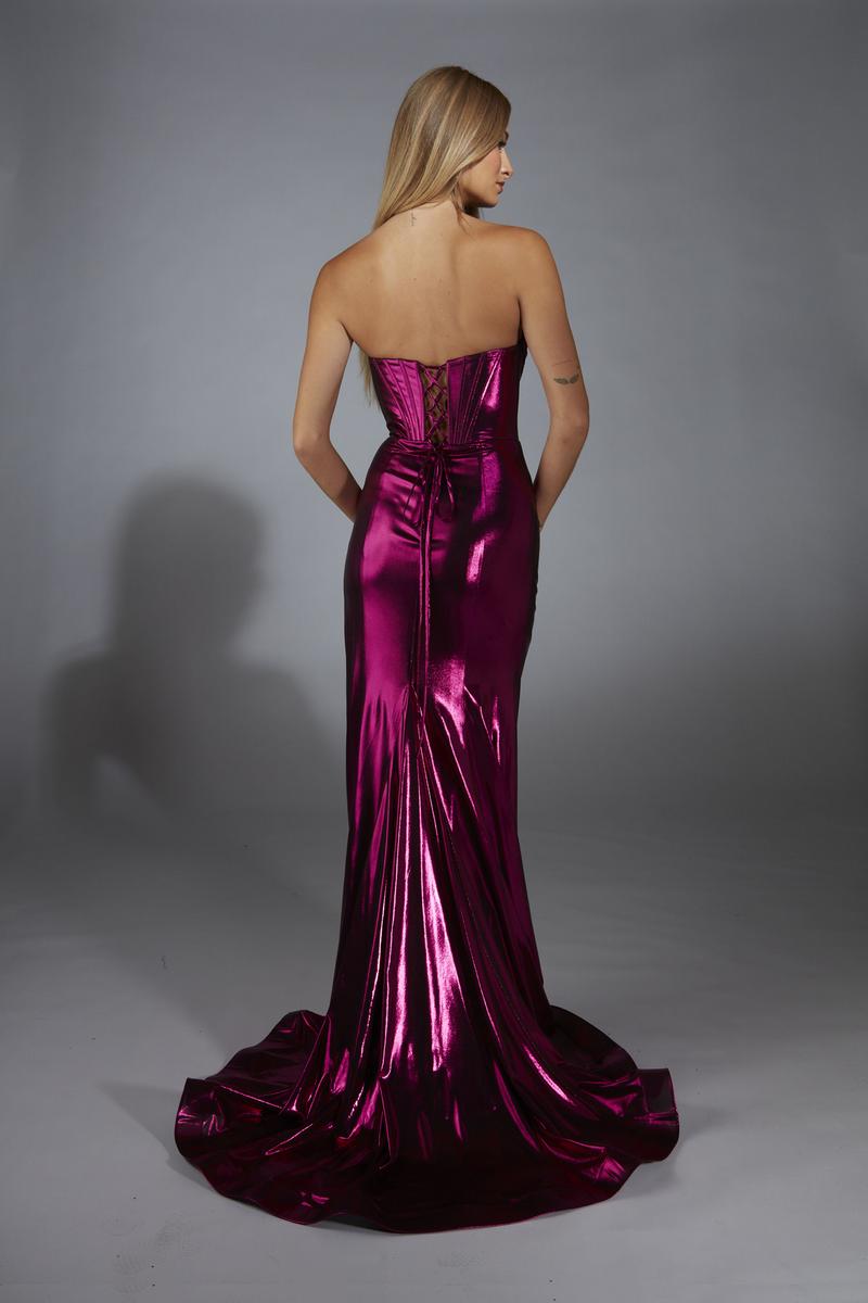 Alyce Prom Dress 61798 - Fuchsia/Black