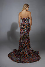 Alyce Prom Dress 61810 - Orange/Multi