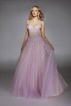Alyce Prom Dress 61865 - Pink/Multi