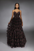 Alyce Prom Dress 61866 - Black/Pink