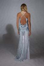 Alyce Prom Dress 61868 - Ivory/Blue