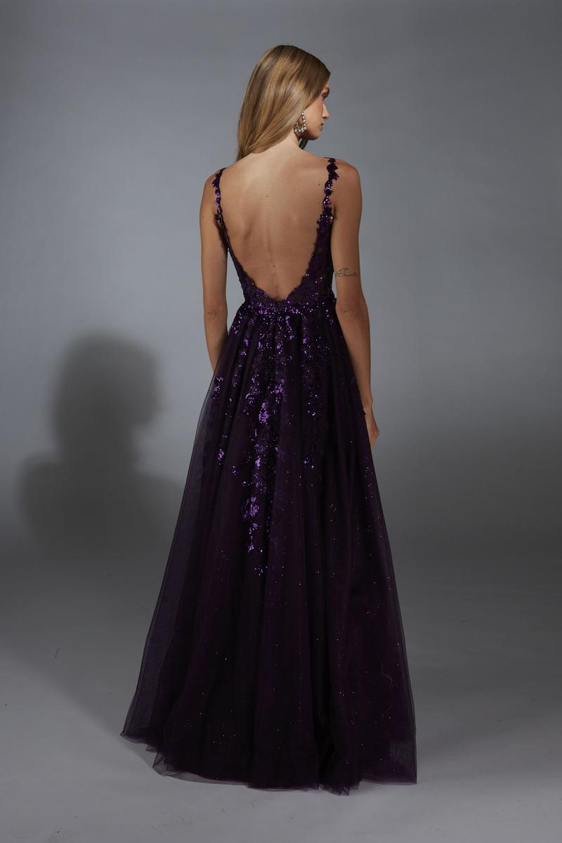 Alyce Prom Dress 61891 - Black Plum