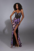Alyce Prom Dress 61898 - Black/Multi