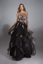 Alyce Prom Dress 61914 - Black/Multi