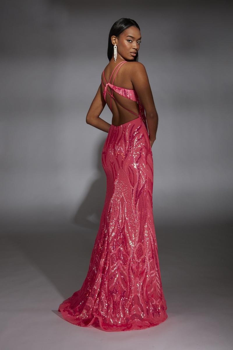Alyce Prom Dress 61930 - Hot Pink