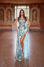 Alyce Prom Dress 61975 - Ice Blue