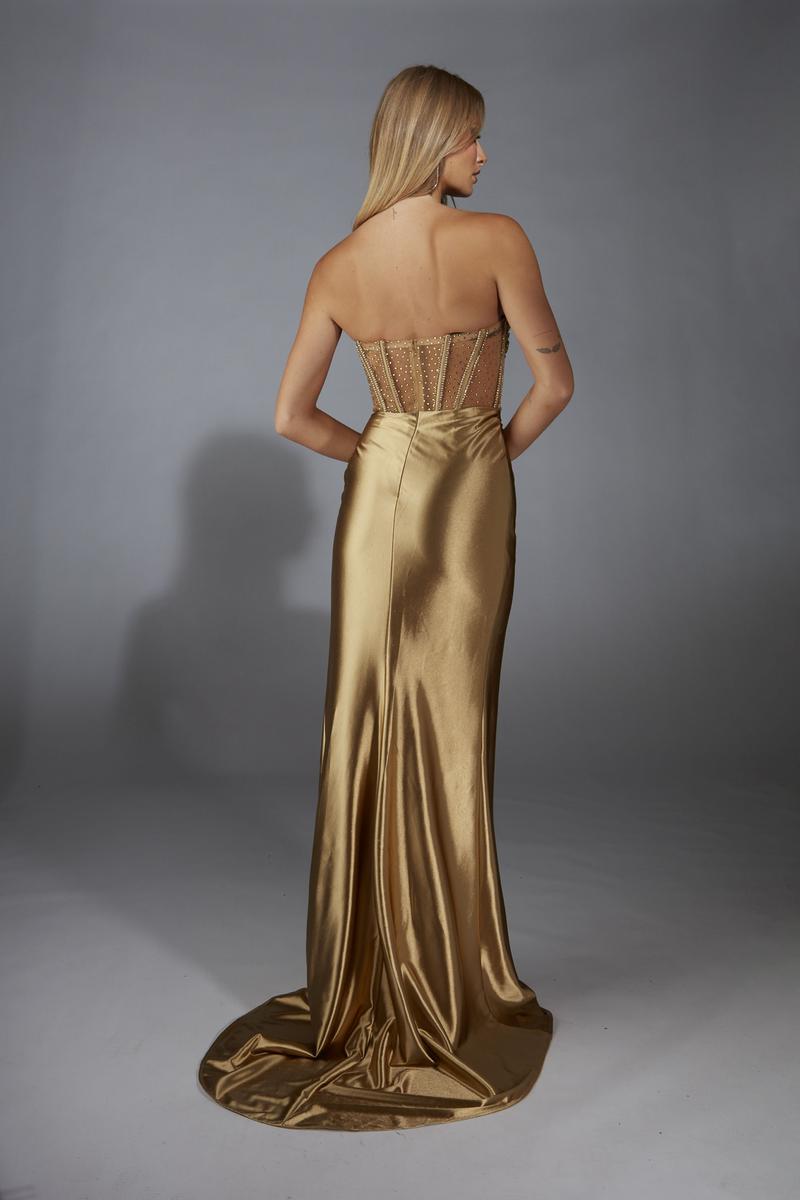 Alyce Prom Dress 61976 - Gold