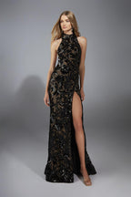 Alyce Prom Dress 61979 - Black/Mocha
