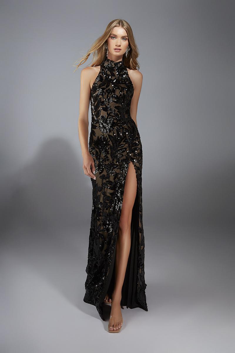 Alyce Prom Dress 61979 - Black/Mocha