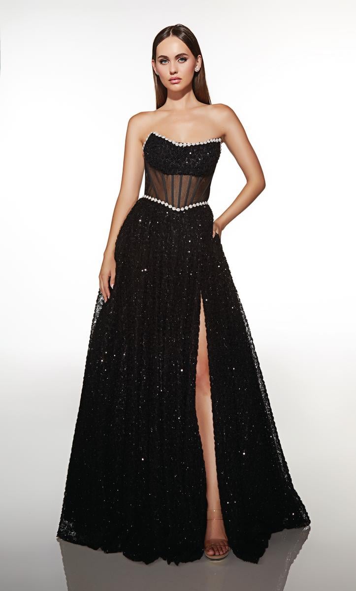 Alyce Prom Dress 61982 - Black
