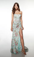 Alyce Prom Dress 61992 - Blue-white