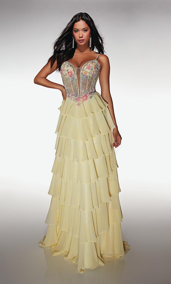 Alyce Prom Dress 61993 - Light Yellow