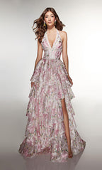 Alyce Prom Dress 61996 - Pink-White