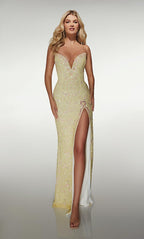 Alyce Prom Dress 61998 - Light Yellow