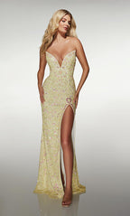 Alyce Prom Dress 61998 - Light Yellow