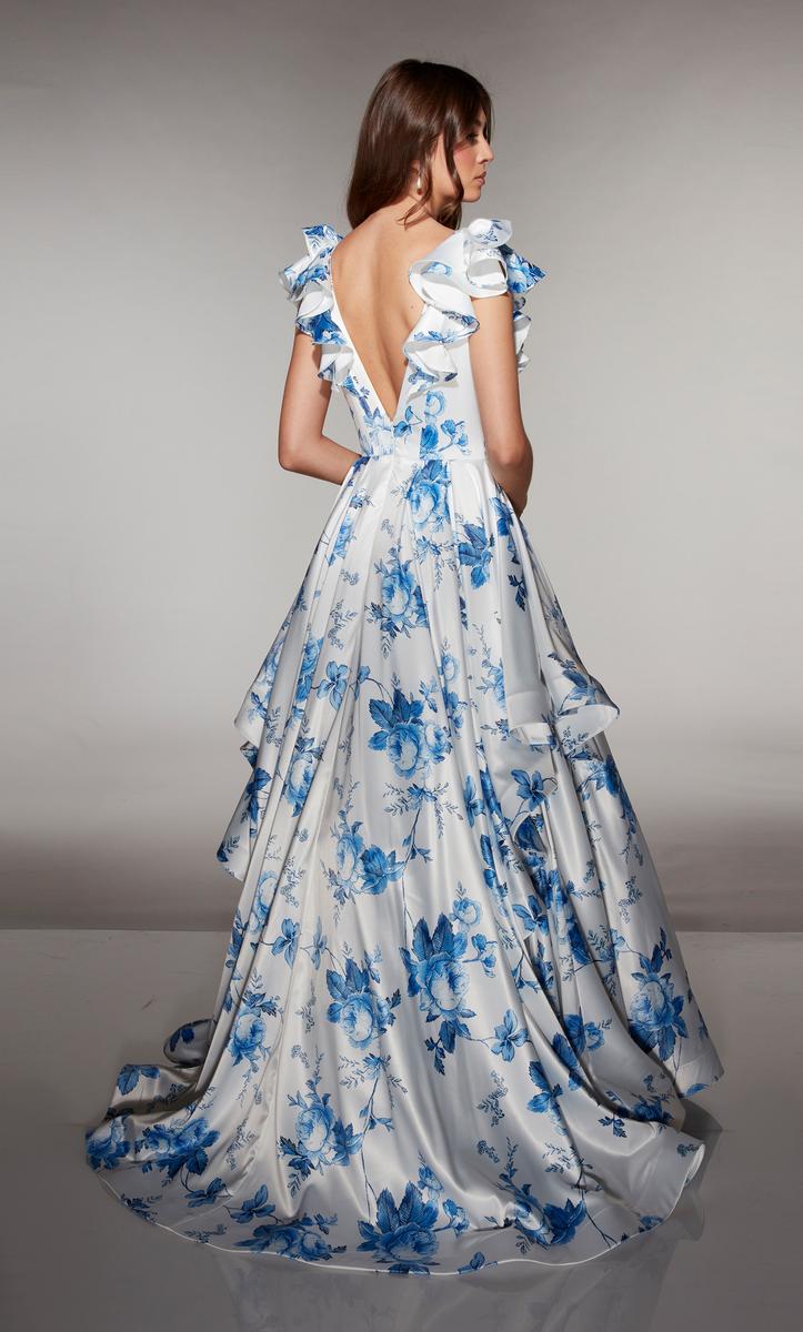 Alyce Paris Prom 62001 - Blue-White