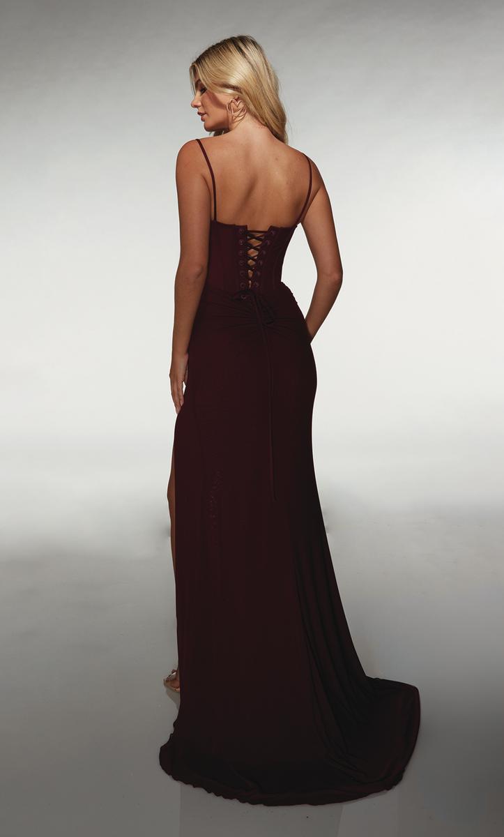 Alyce Prom Dress 62002 - Black Plum