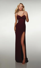 Alyce Prom Dress 62002 - Black Plum