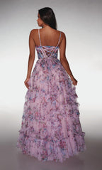 Alyce Prom Dress 62003 - Pink-Multi
